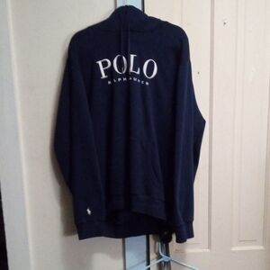Polo By Ralph Lauren Navy Blue Fleece Hoodie Xxl Worn 1x N Never Washed Prestine